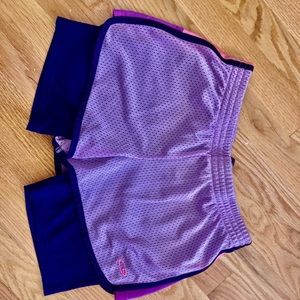 Girls  purple workout shorts